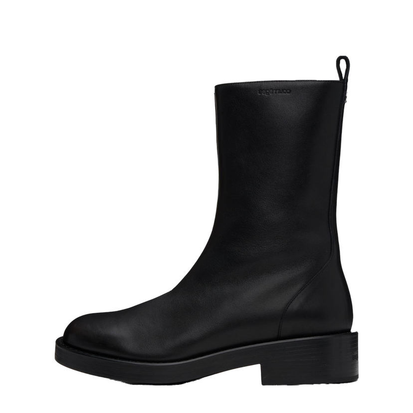 Tennarit ja kengät Courrèges Leather Rider Boots Musta | VESSAB012CR0068