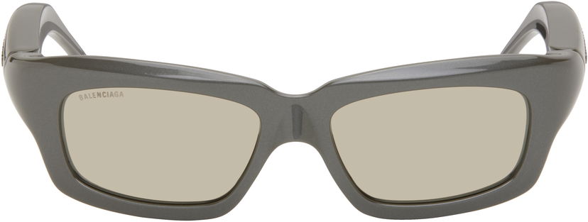Aurinkolasit Balenciaga Balenciaga Rectangular Sunglasses Harmaa | BB0385S-003