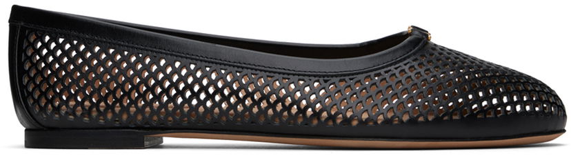 Tennarit ja kengät CHLOÉ Chloé Marcie Perforated Ballerina Flats Musta | CHC24U973KM