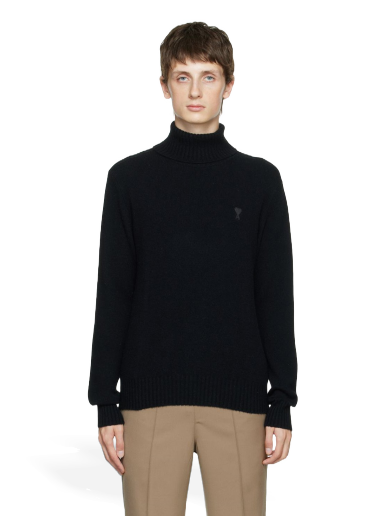 Villapaita AMI Turtleneck Musta | HKS407.005