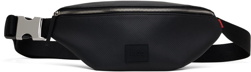 Vyötärölaukku BOSS HUGO Perforated Faux Leather Belt Bag Musta | 50541917