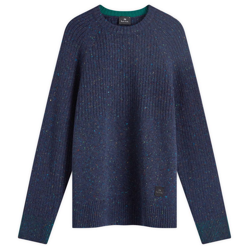 Villapaita Paul Smith Paul Smith Men's Ribbed Knit Crew Tummansininen | M2R-968Y-N22234-49