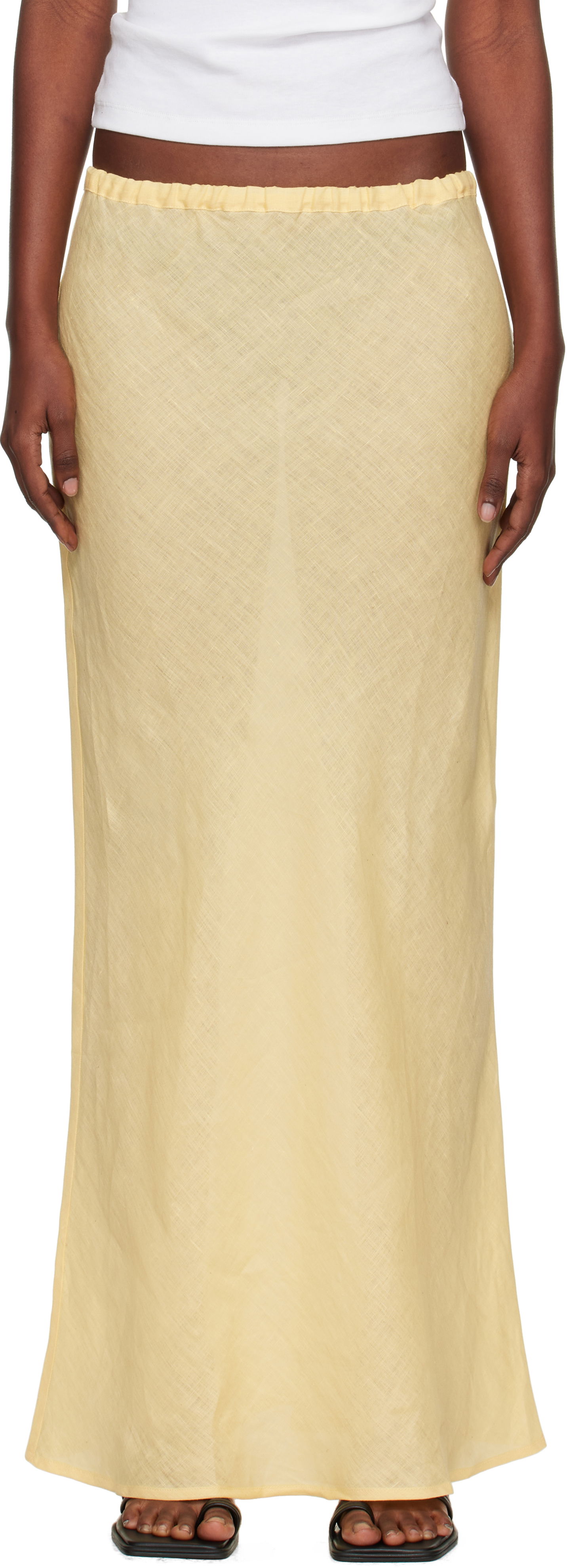 Hame Baserange Baserange Dydine Maxi Skirt Keltainen | SSDY-FL-AU25, 0