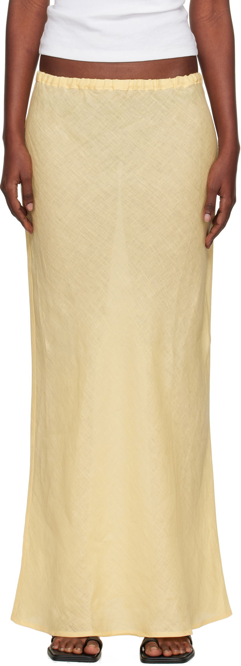 Hame Baserange Baserange Dydine Maxi Skirt Keltainen | SSDY-FL-AU25