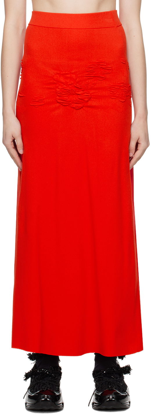 Hame Cecilie Bahnsen Cecilie Bahnsen Villa Midi Skirt Punainen | 1.24KNI56004 VILLA SKIRT