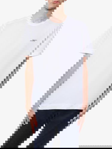 T-paita ZEGNA Men's White Crew Neck T-Shirt Valkoinen | E7360A5B760N00, 2