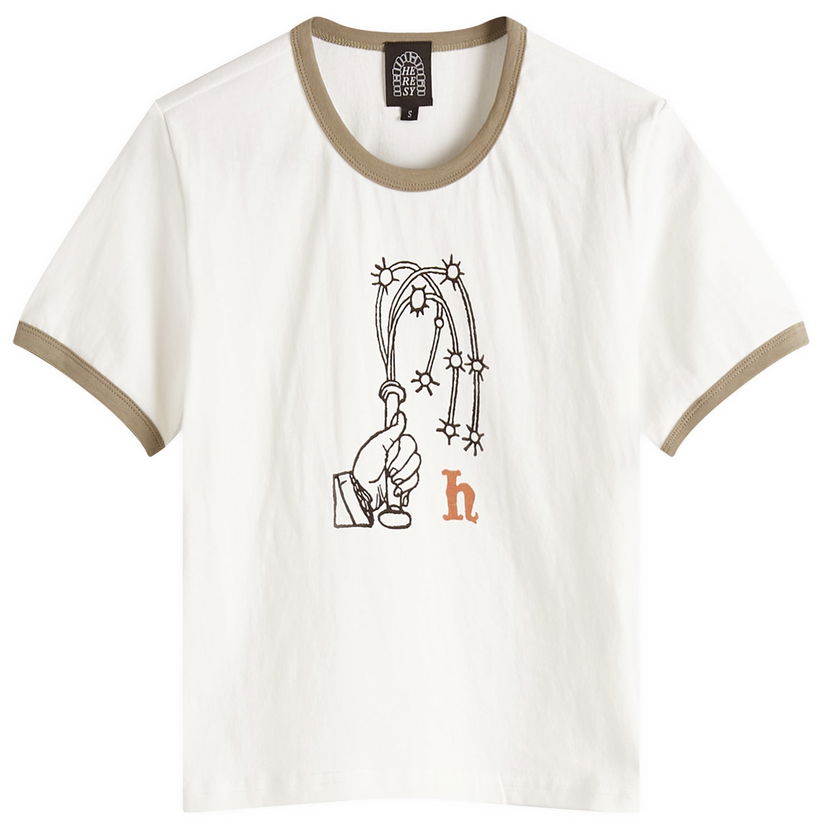 Crop top Heresy Heresy Women's Lash T-Shirt Valkoinen | HSS25-T13E-ECR