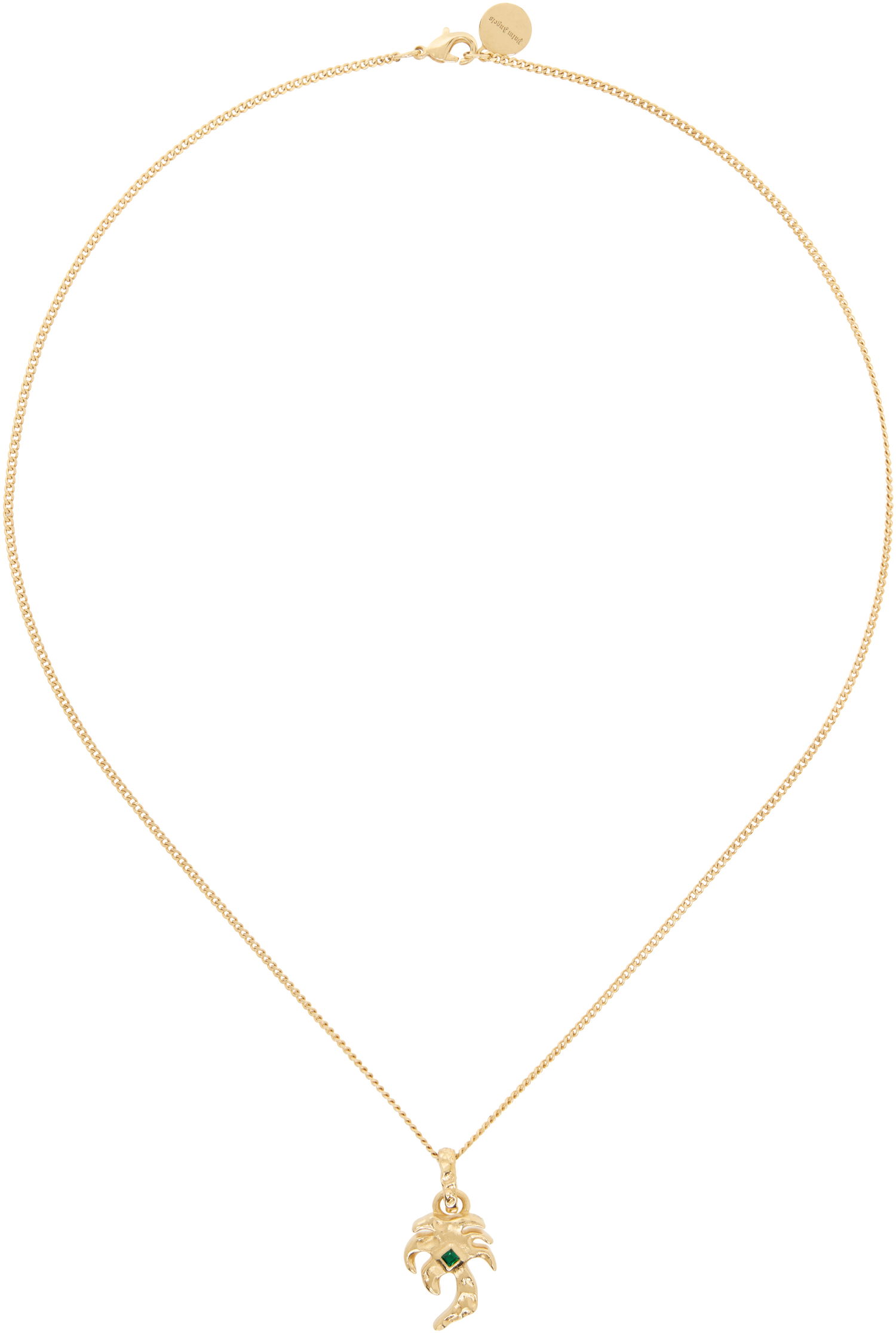 Kaulakoru Palm Angels Melted Palm Charm Necklace Metallinen | PWOB129S25MAT0017684, 0