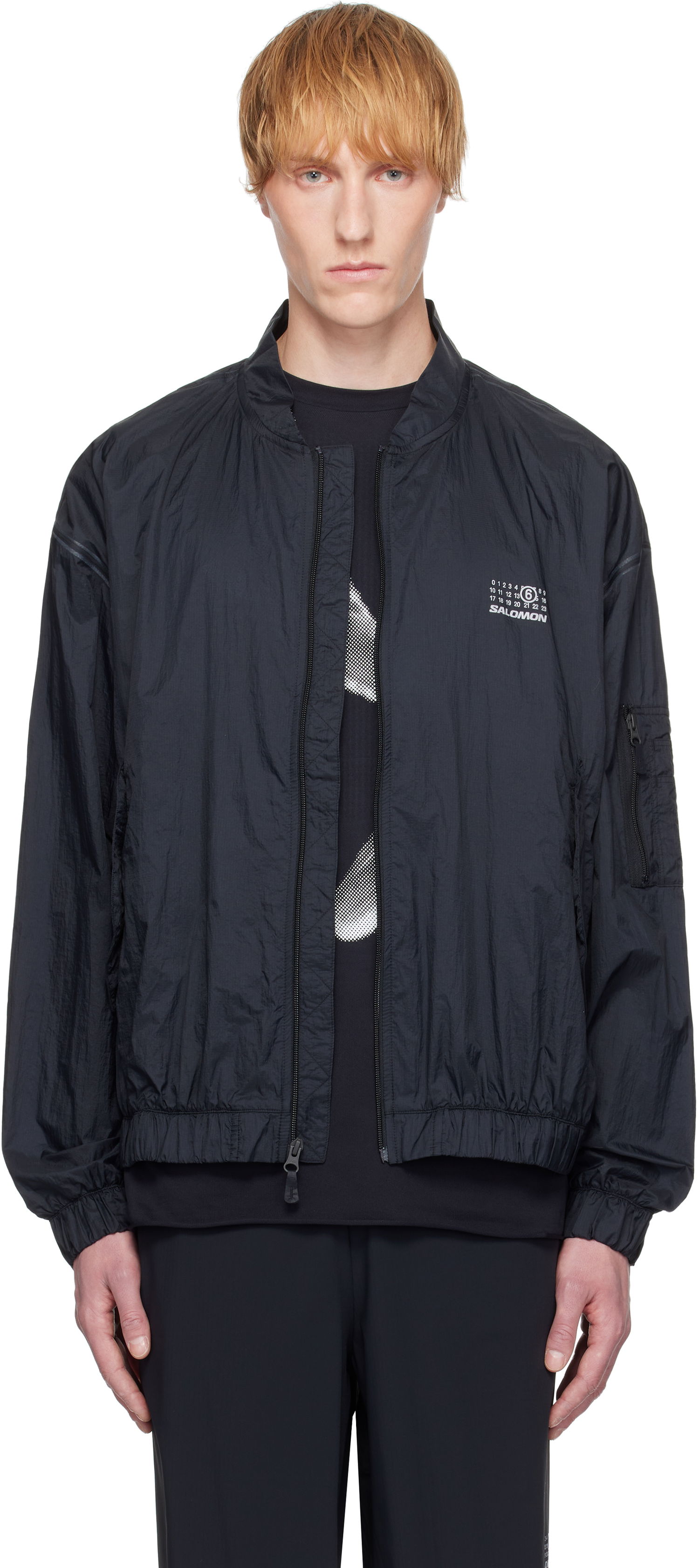 Bomber-takki Maison Margiela MM6 Maison Margiela Salomon Edition Sports Bomber Jacket Musta | SH0AM0056 M35418, 0