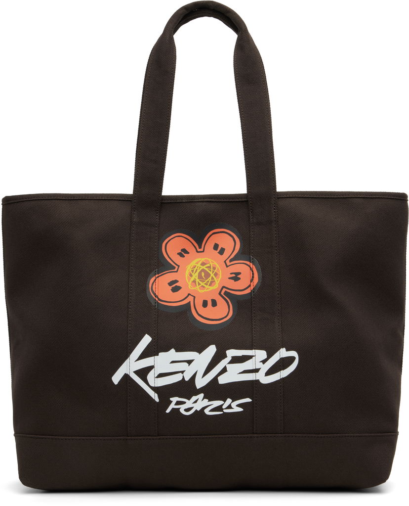 Kangaskassi KENZO Kenzo Paris Futura 2000 Edition Large Utility Tote Ruskea | FF68SA911F36