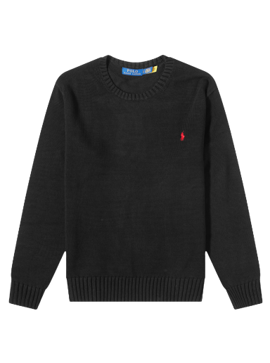 Huppari Polo by Ralph Lauren Ralph Lauren Cotton Shaker Crew Knit Polo Musta | 710810846020