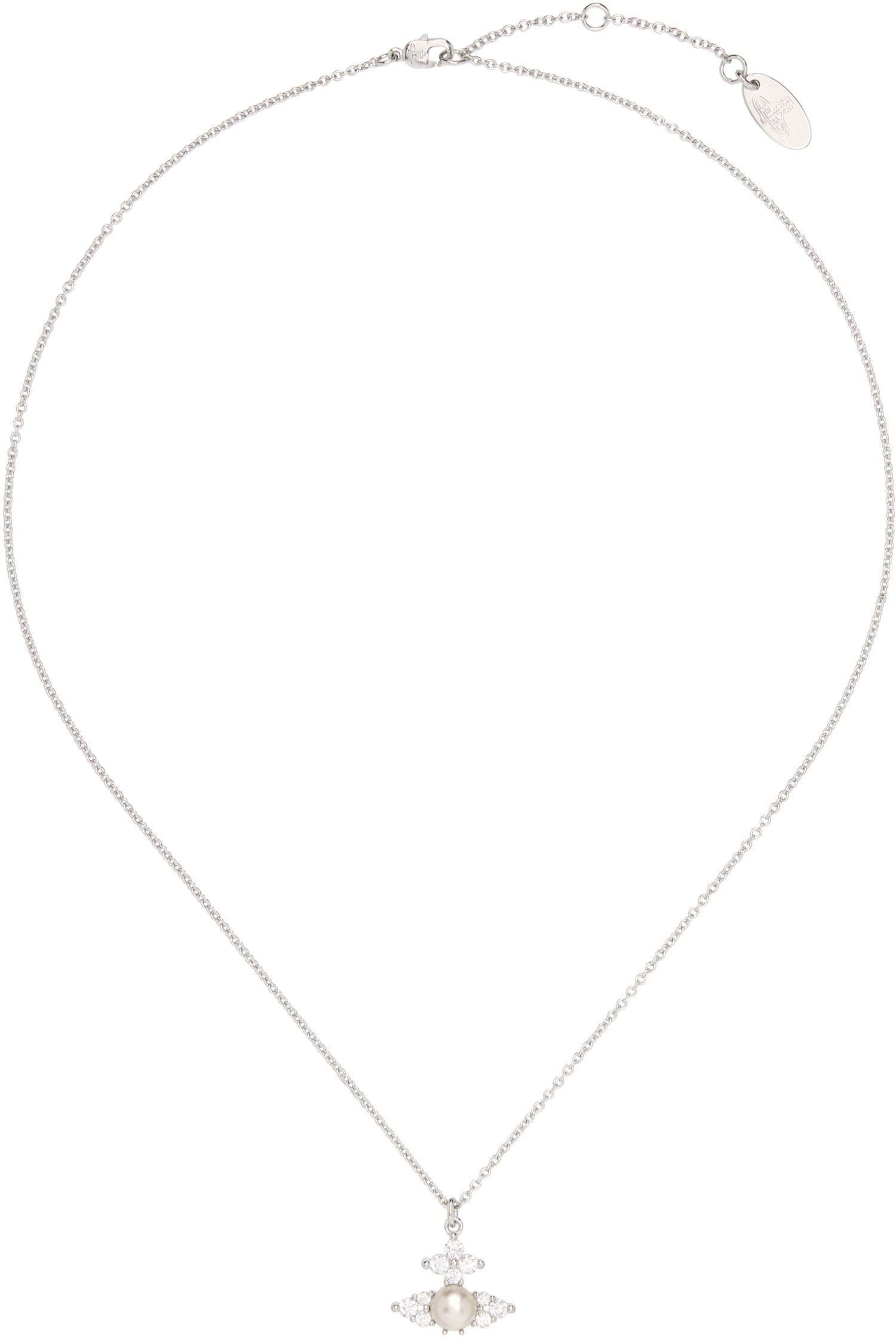 Kaulakoru Vivienne Westwood Pendant Necklace With Crystals Metallinen | 630203EP-02P373-, 0