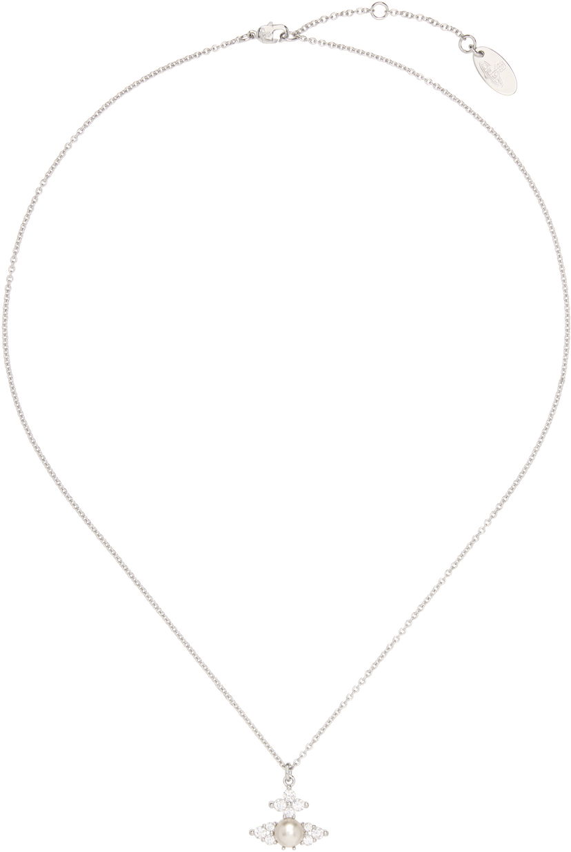 Kaulakoru Vivienne Westwood Pendant Necklace With Crystals Metallinen | 630203EP-02P373-