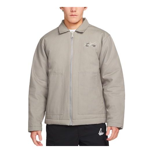 Takki Jordan Jordan Alphabet Print Zip Jacket Harmaa | DJ0239-016