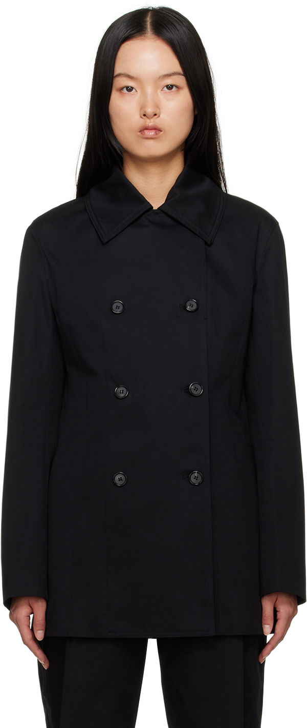 Takki TOTEME Double-Breasted Blazer Musta | 233-1048-261