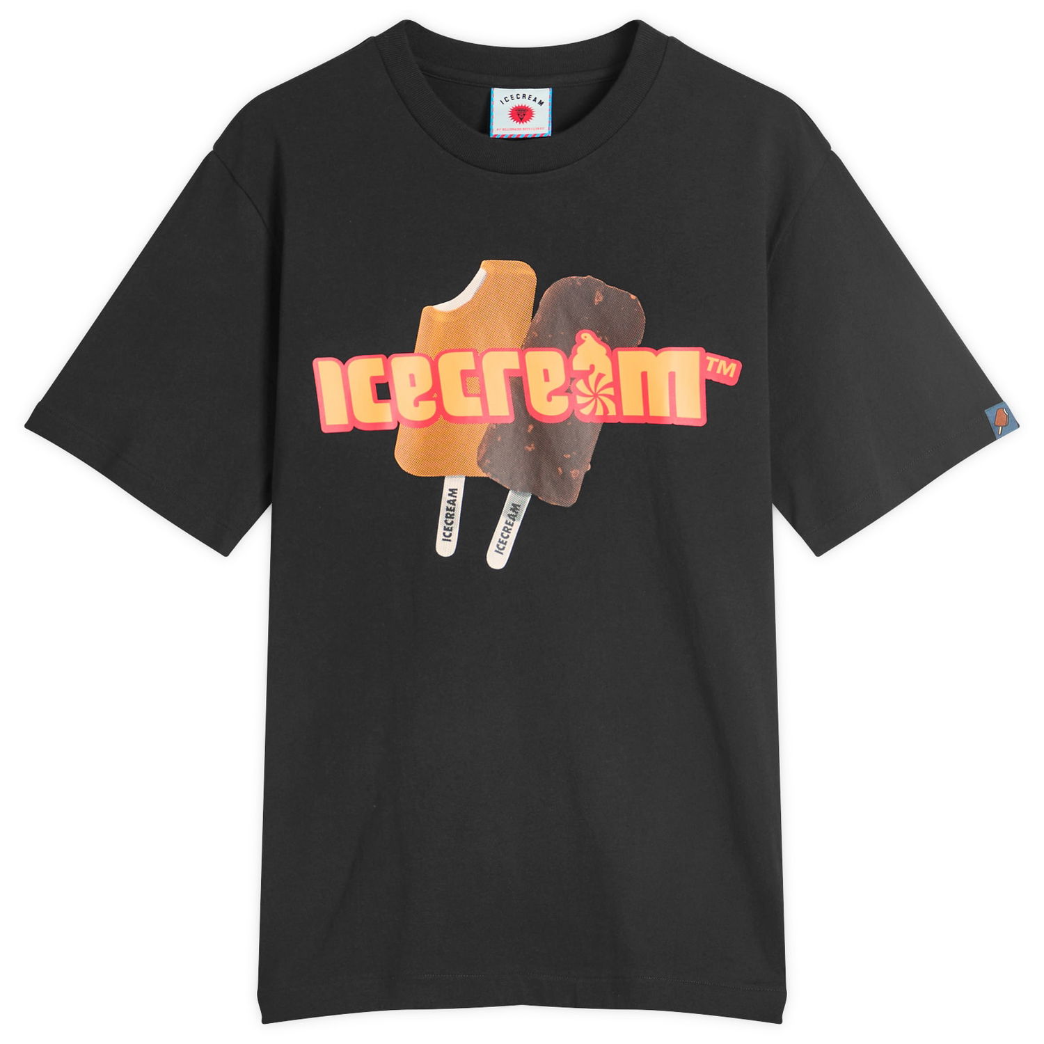 T-paita BBC IceCream END. x ICECREAM Popsicle T-Shirt Musta | IC25S06, 0