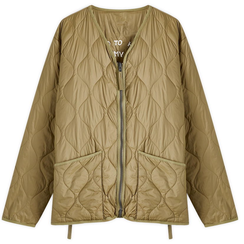 Puffer takki TAION Reversible Down Jacket Vihreä | TAION-JK04JS-OLV