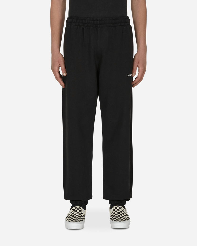 Verryttelyhousut Off-White Wave Outline Diag Slim Sweatpants Black Musta | OMCH029F22FLE008 1001