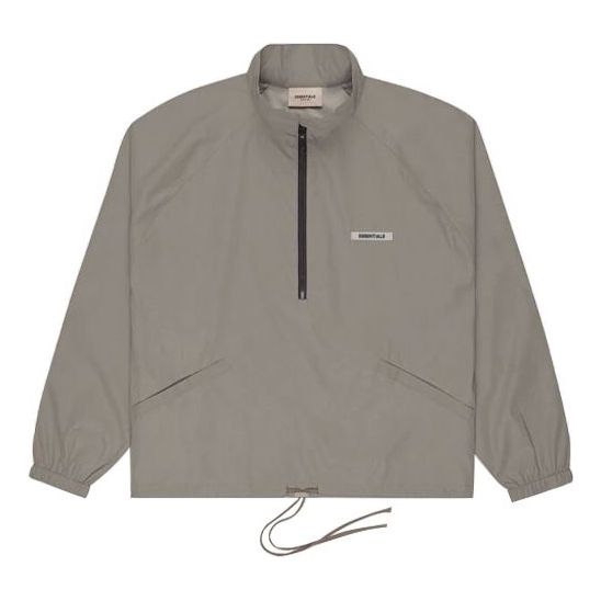 Tuulitakki Fear of God Essentials Half Zip Track Jacket Harmaa | FOG-FW20-359