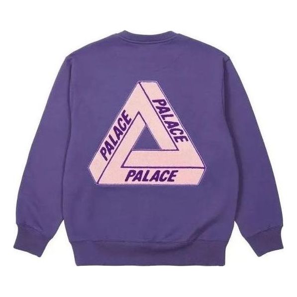 Huppari Palace Fleece Tri-Ferg Crew Sweater Violetti | PLC23029