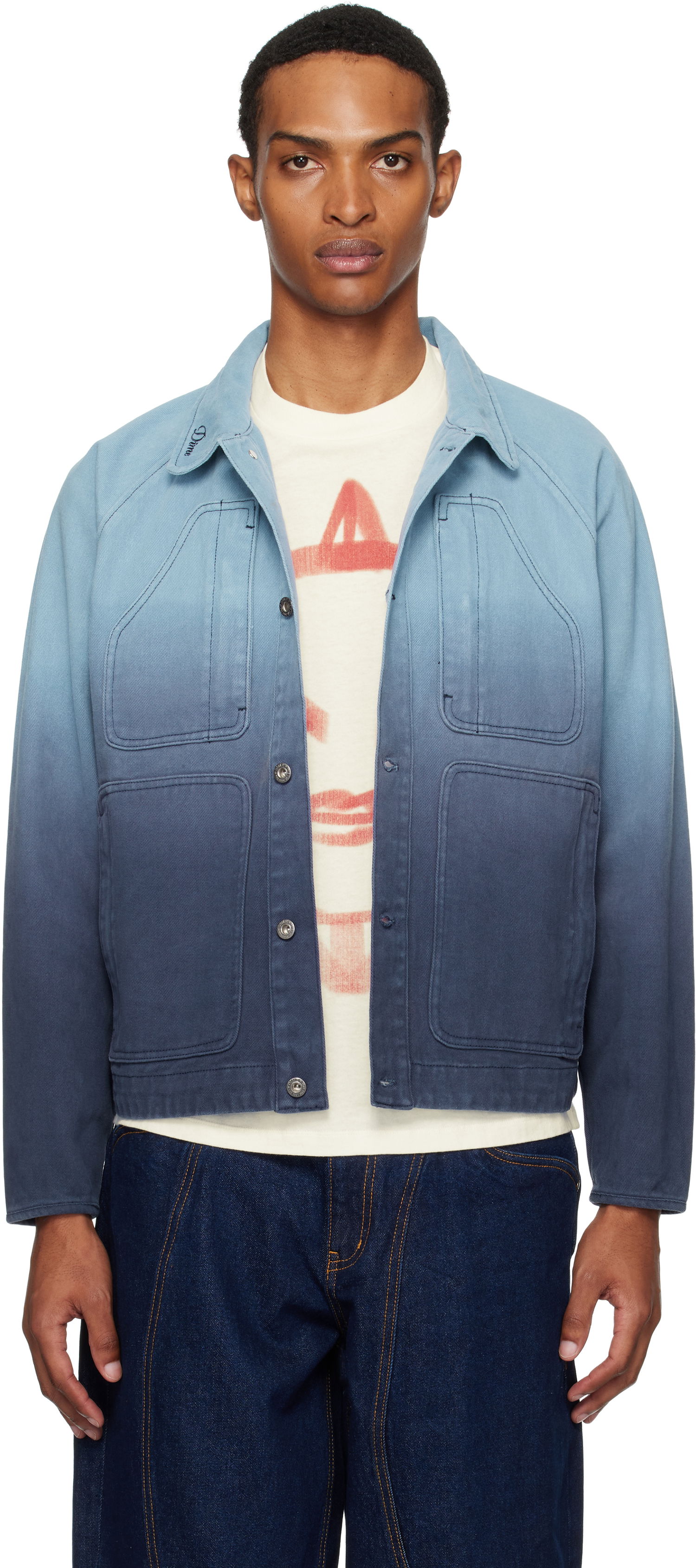 Takki Dime Dime Dipped Chore Jacket Sininen | DIMESU252BLU, 0