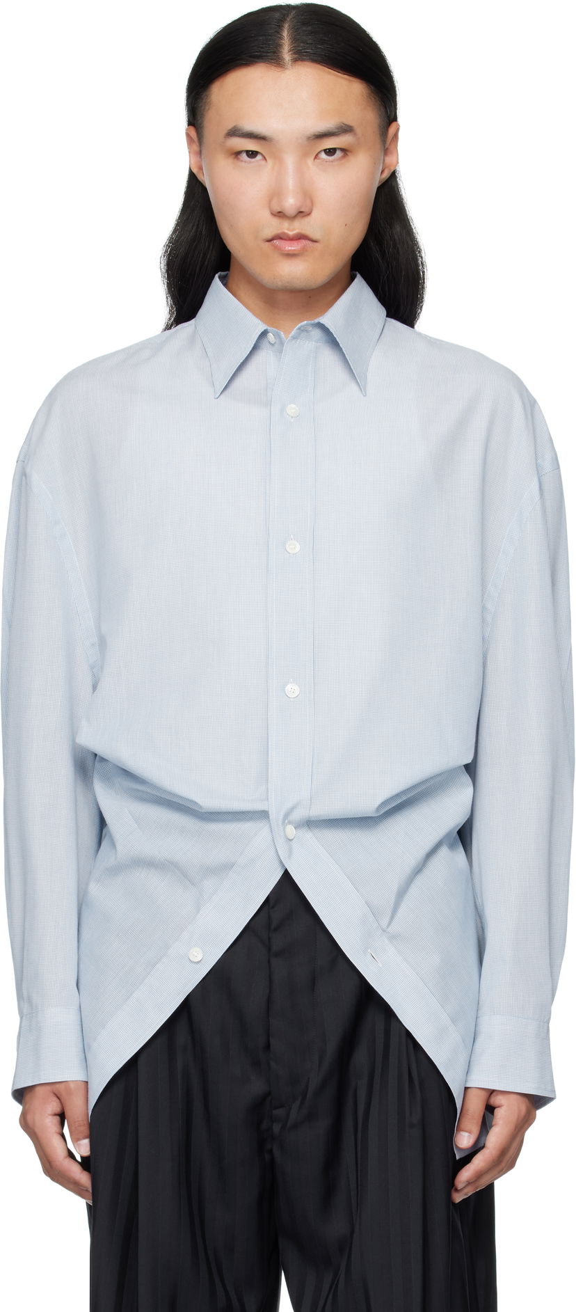Paita HED MAYNER Hed Mayner Modified Shirt Sininen | HMMB60013A-HB166