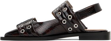 Vyöt GANNI GANNI Snake Buckle Flats Ruskea | S2951, 2