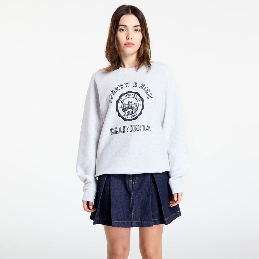 Huppari Sporty & Rich Sporty & Rich California Emblem Soft Crewneck Sweatshirt Harmaa | ST082625508GY03