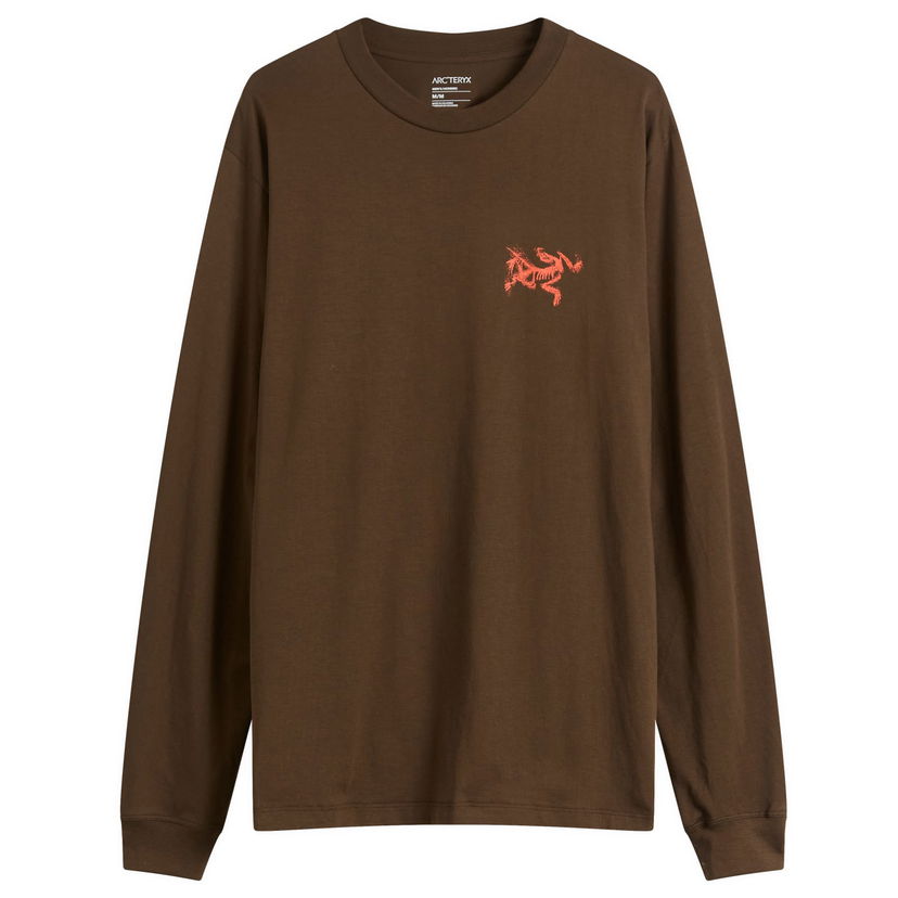 T-paita Arcteryx Kragg SL Bird Tile LS T-Shirt Ruskea | X000009537-022412