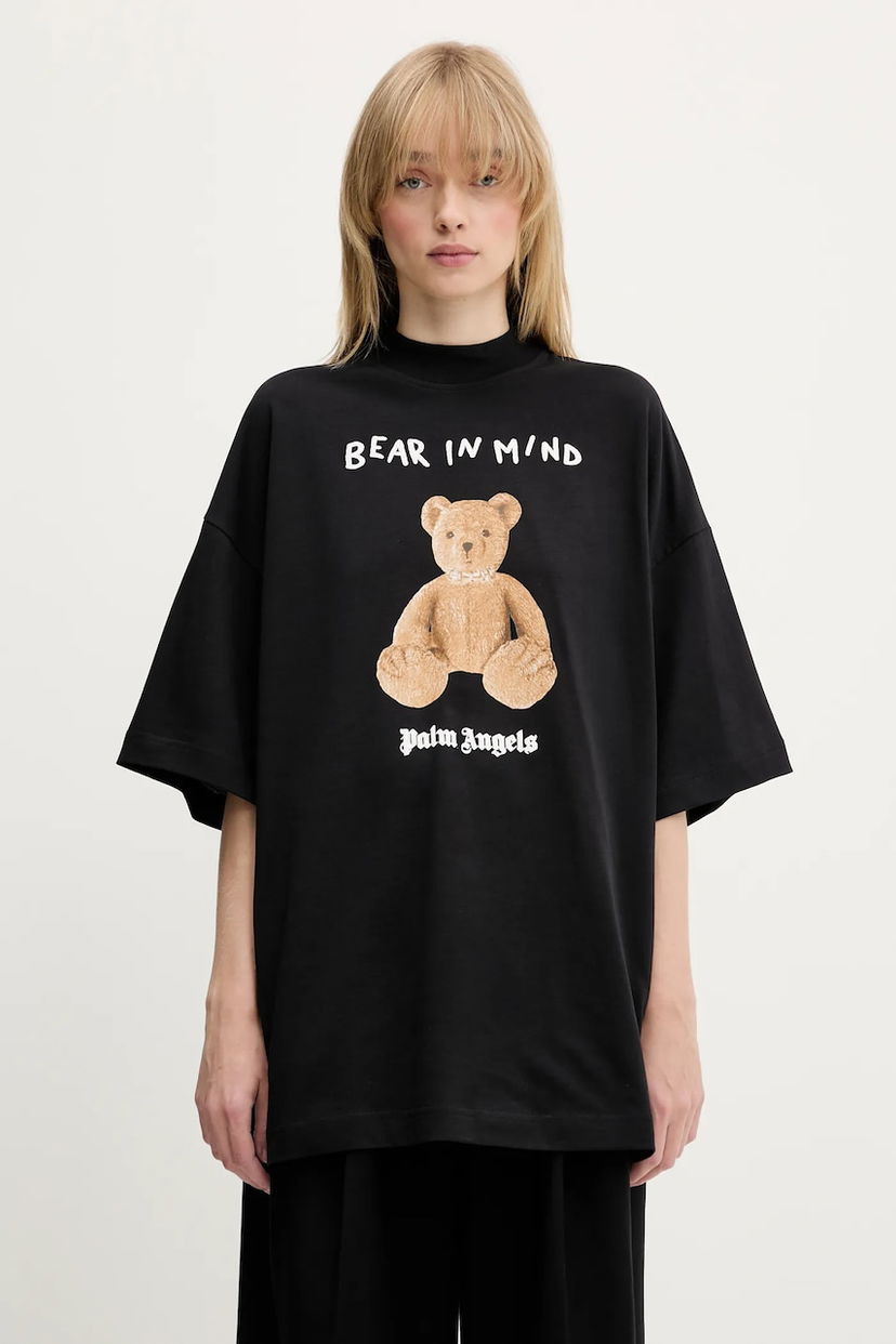 T-paita Palm Angels Palm Angels B Bear In Mind Loose T-Shirt Musta | PWAA017S25JER0051060