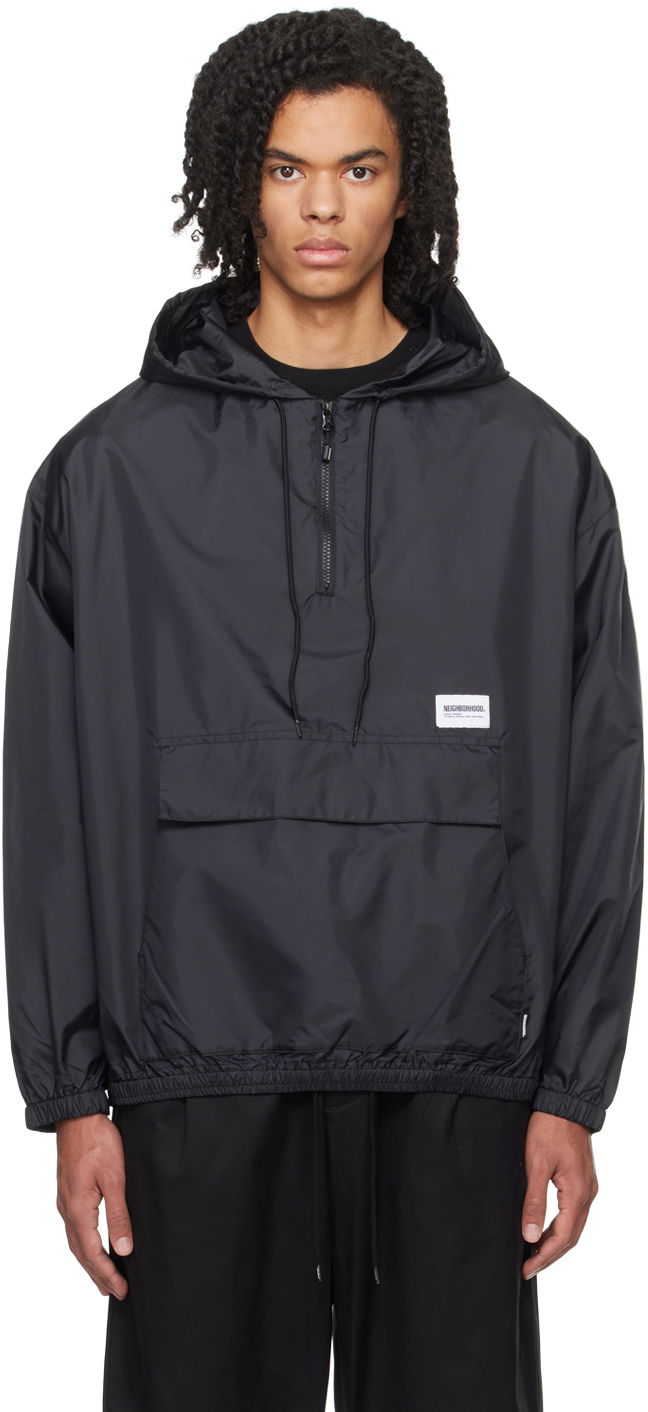 Takki Neighborhood Hooded Jacket Musta | 232TSNH-JKM09, 0