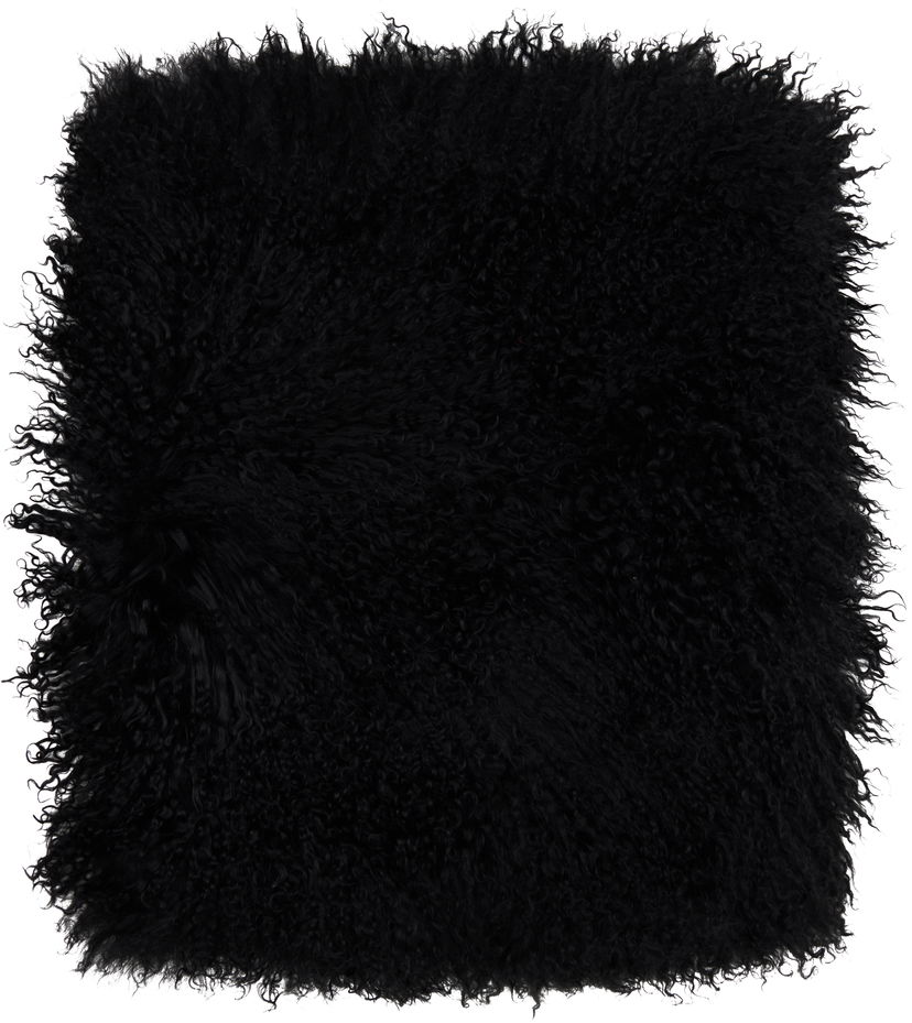 Takki Ann Demeulemeester Ann Demeulemeester Ragna Shearling Collar Musta | 2520-W-ACC20-L-FR004-099