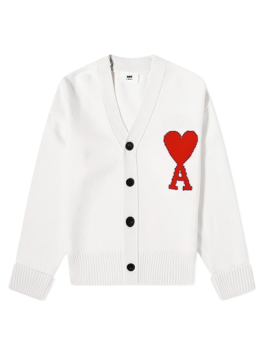 Villapaita AMI ADC Big Cardigan Valkoinen | BFUKC002-018-154