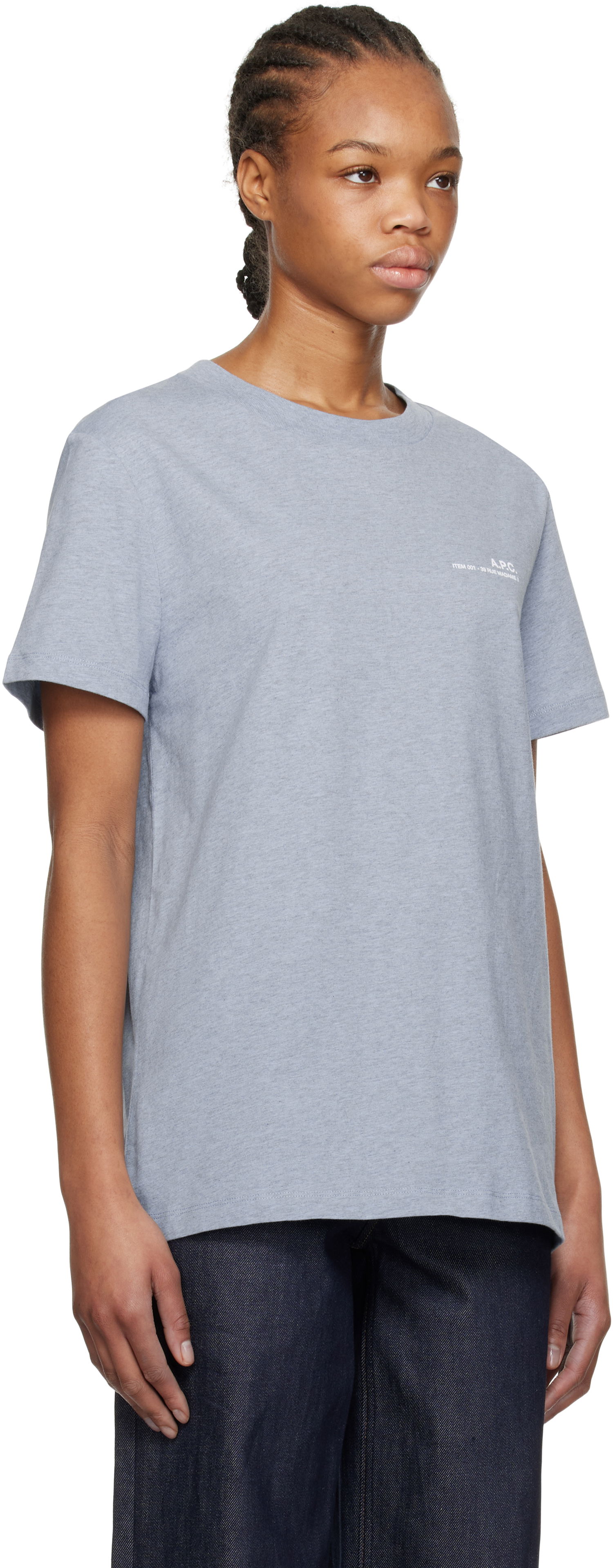T-paita A.P.C. A.P.C. Standard Item Overdye T-Shirt Sininen | COHBO-M26421, 1