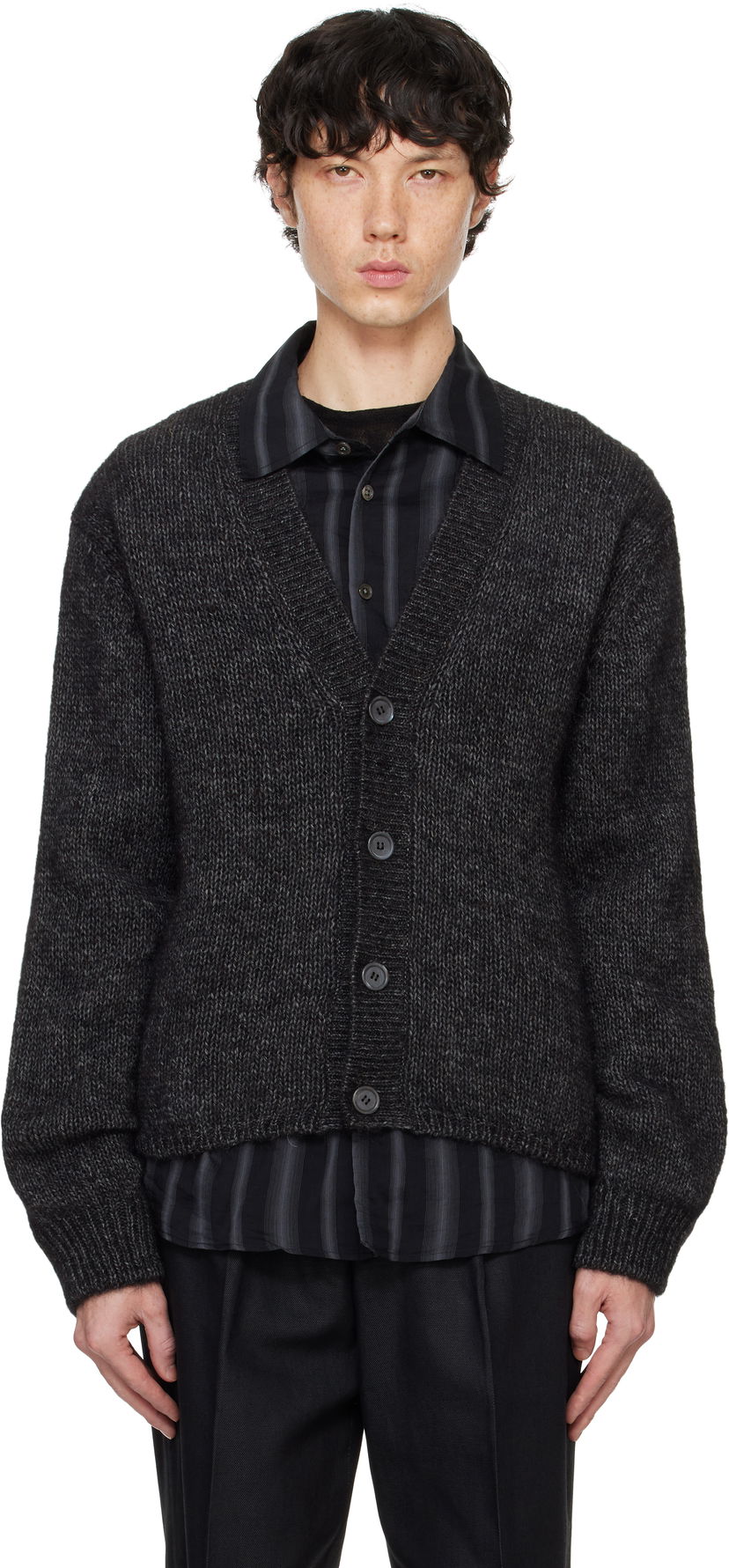 Villapaita OUR LEGACY Our Legacy Academy Knit Cardigan Harmaa | M4243AP