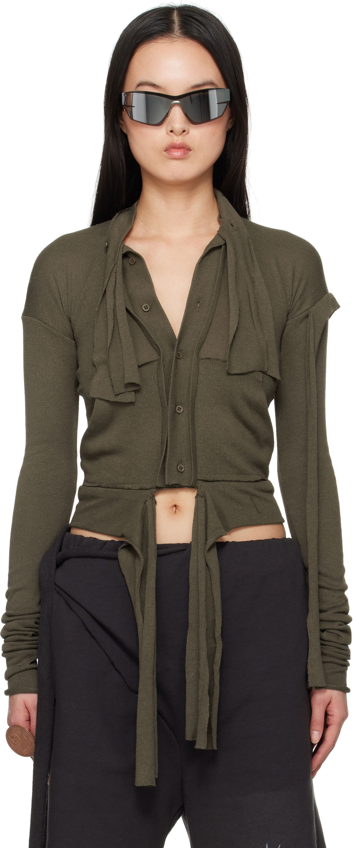 Paita Ottolinger Ottolinger Extended Trim Cardigan Vihreä | 10560030601, 0