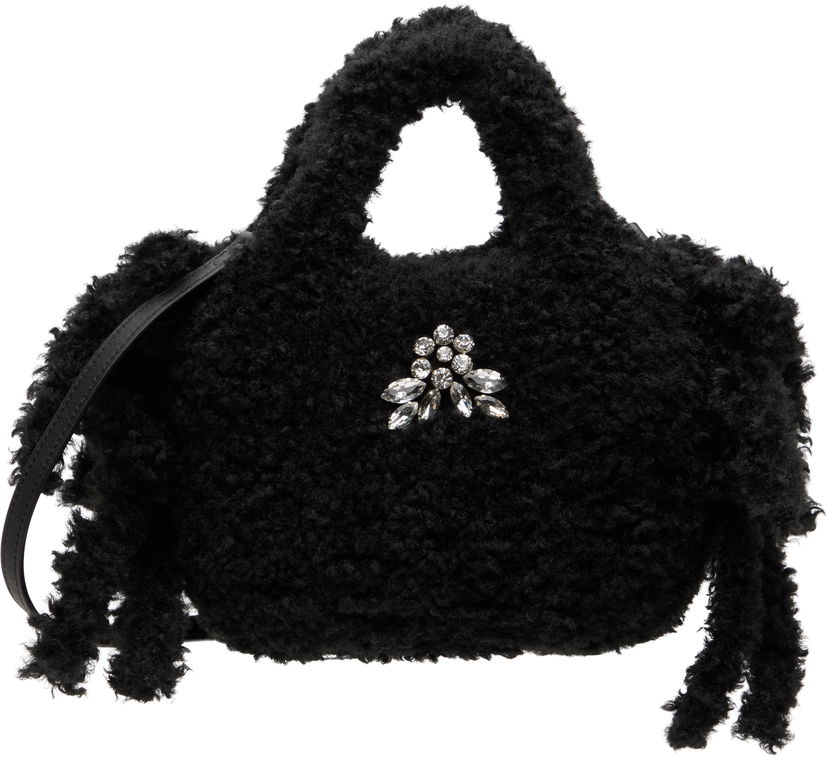 Käsilaukku Simone Rocha Simone Rocha Embellished Baby Egg Tote Musta | BAG174B 0793