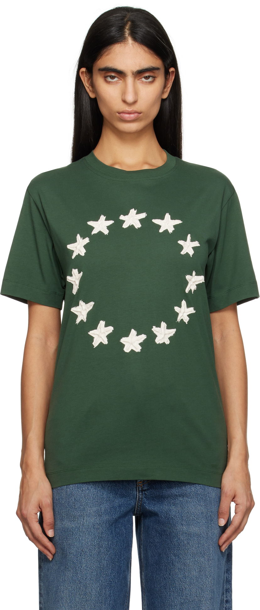 T-paita Études Stars Regular T-Shirt Vihreä | H24MMTSH112-34