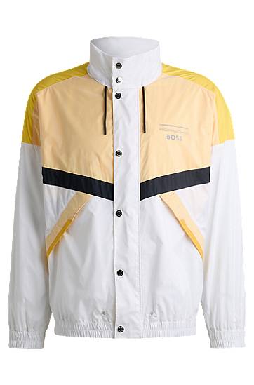 Tuulitakki BOSS Porsche x BOSS Water-Repellent Color-Block Jacket Monivärinen | 50531386