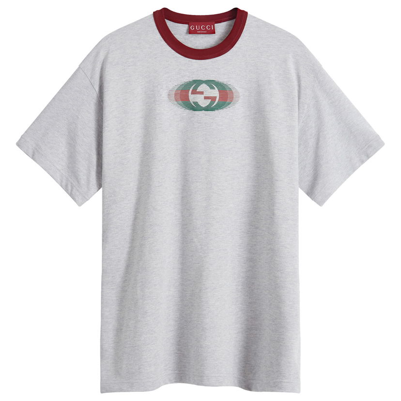 T-paita Gucci Men's Back Logo T-Shirt in Grey Melange, Size Medium | END. Clothing Harmaa | 795957-XJGQ6-1230