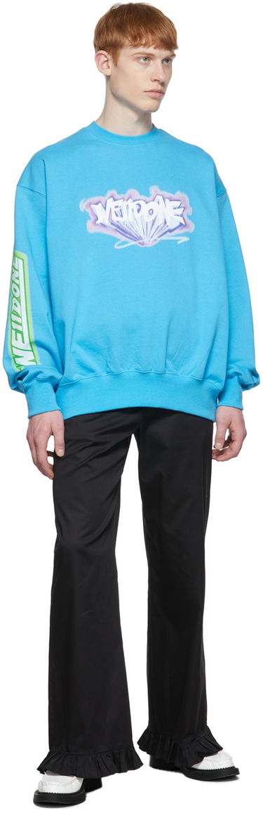 Huppari We11done We11done Cotton Sweatshirt Sininen | WD-TS1-22-684-U-BL, 3