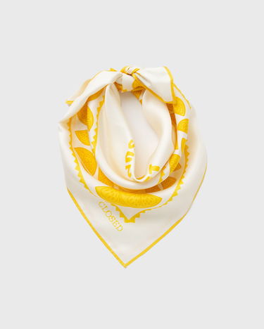 Huivi CLOSED Tequila Sunset Print Scarf Keltainen | C80806-27D-PR-445, 2
