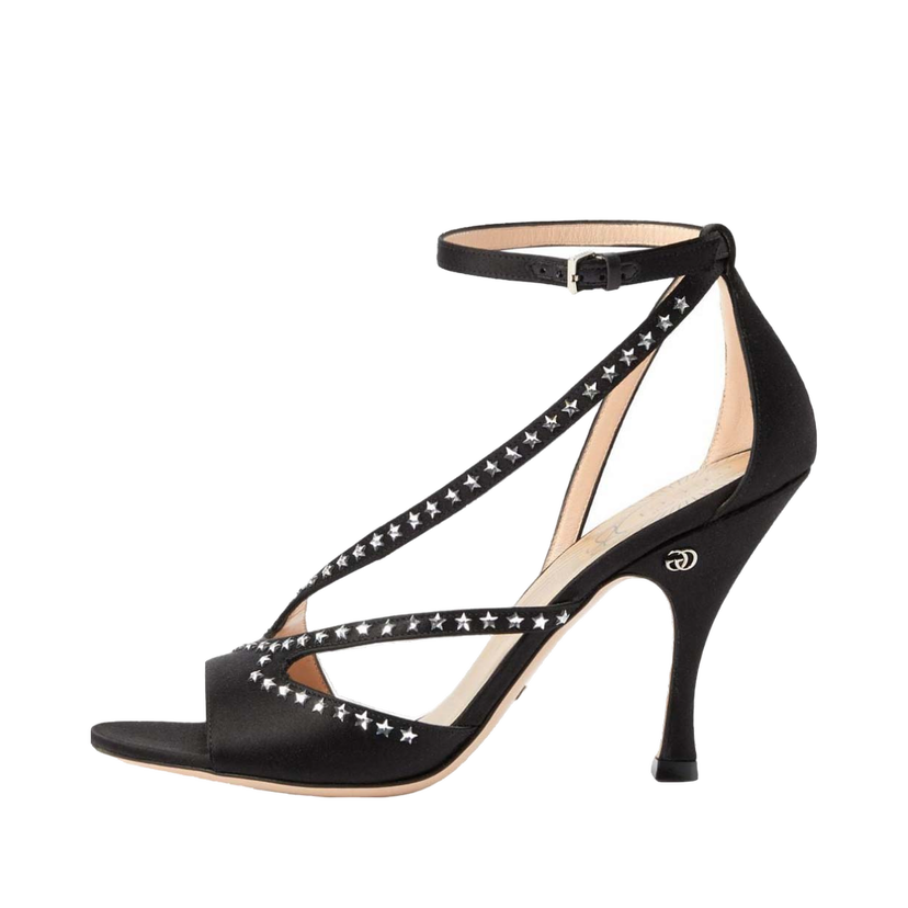 Tennarit ja kengät Gucci Star-embellished GG (95mm) Sandals Black (Women's) Musta | 723432 KND90 1000