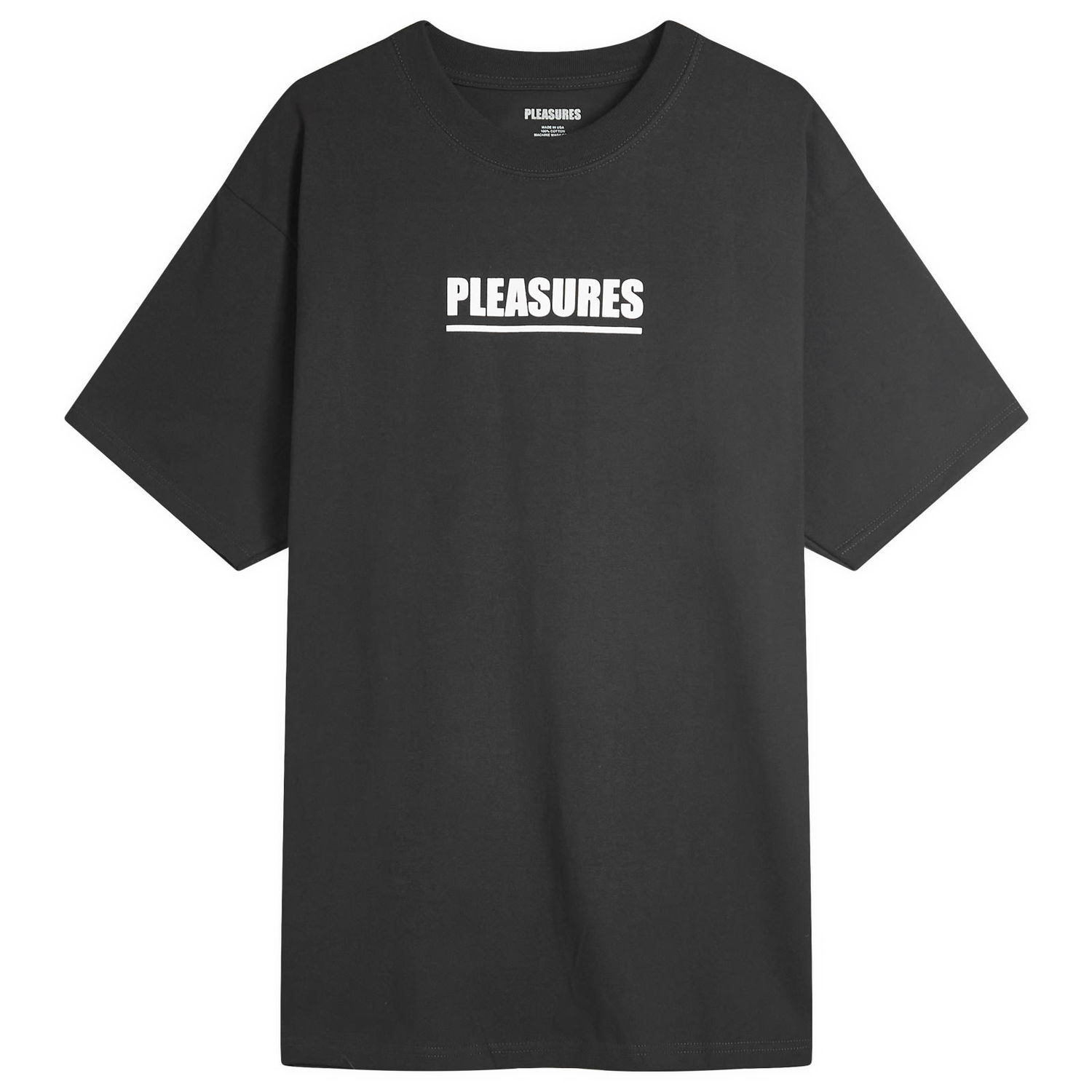 T-paita Pleasures Pleasures Scripture T-Shirt, Size Large Musta | P25SU050-BLK, 1