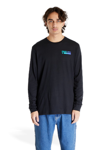 T-paita Under Armour Project Rock Brahma Long Sleeve Tee Musta | 1379840-001