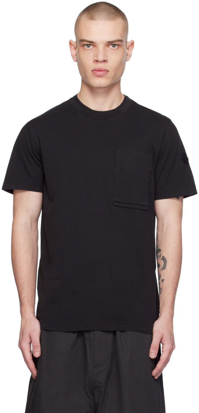 T-paita Moncler Patch Pocket T-Shirt Musta | J10918C0000189ADY