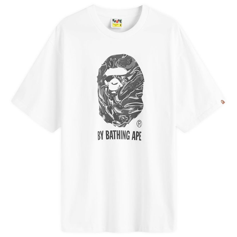 T-paita BAPE Marbling Camo by Bathing Ape T-Shirt Valkoinen | 001TEK801323M-WHT