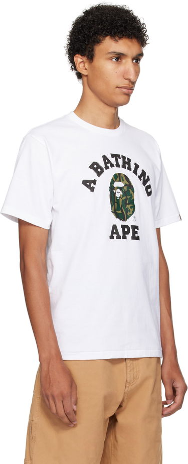 T-paita BAPE A Bathing Ape Trial Camo College T-Shirt Musta | 001TEL301033M, 4