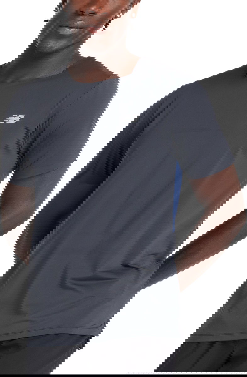 T-paita New Balance T-Shirt Race Day Harmaa | mt43213-bk