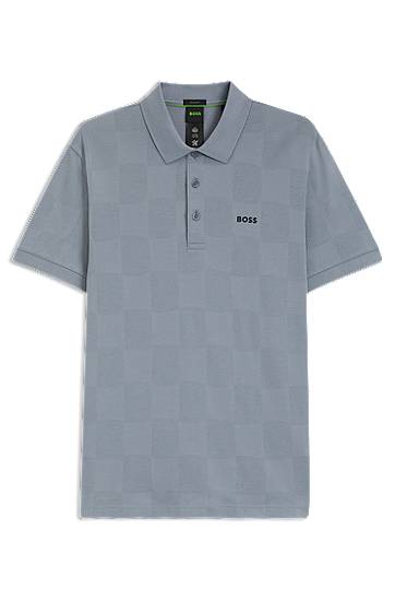 Poolopaita BOSS BOSS Jacquard Polo Shirt Sininen | 50544170